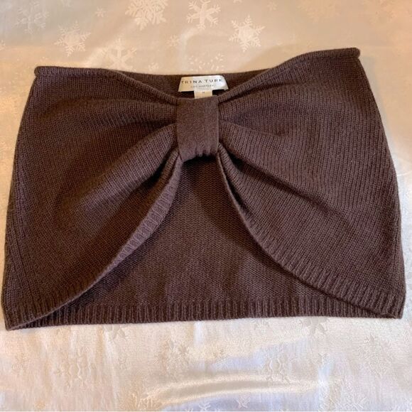 Trina Turk Cashmere Wrap Shawl Top Seems to be Brown Sz Medium Gorgeous - Picture 1 of 4